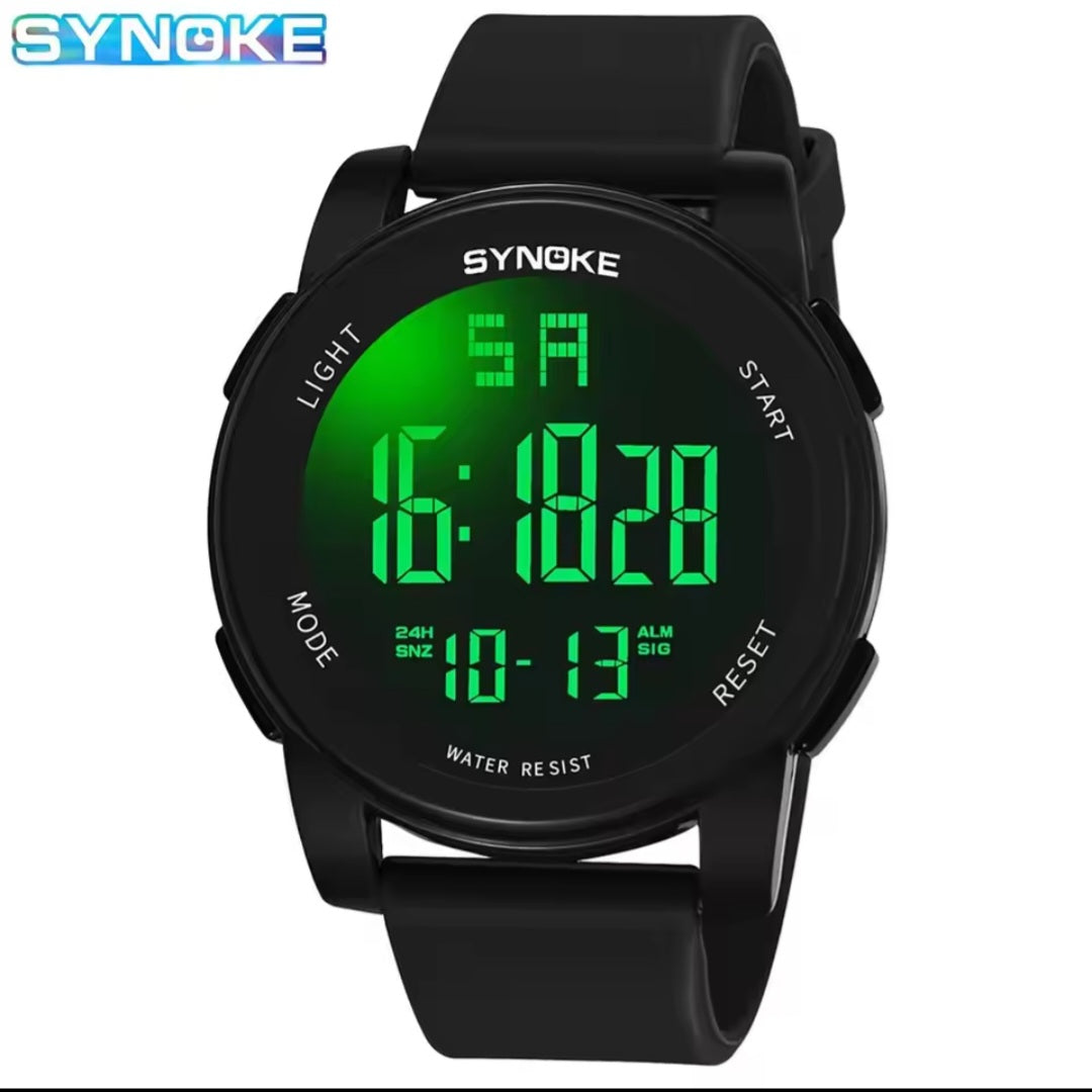 10 piéces SYNOKE montre numérique militaire en plein air nouveau pour hommes mode rétro hommes montre sport étanche hommes montre multifonctionnel lumineux